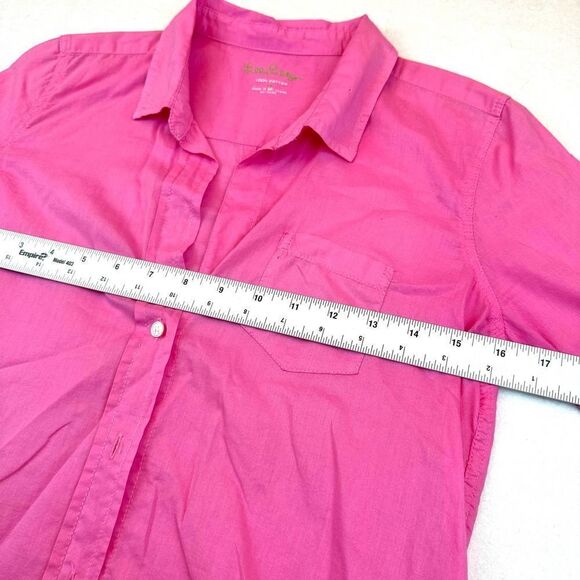 Lilly Pulitzer Pink Lightweight Long Sleeve Button Up Shirt Women’s XS Read - Picture 6 of 12